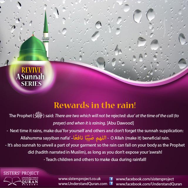 reviveasunnahrewardsintherain